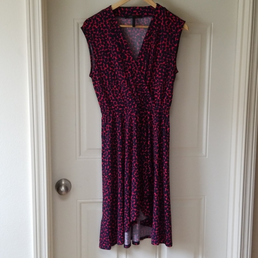 BCBGMAXAZRIA XS Faux Wrap Dress